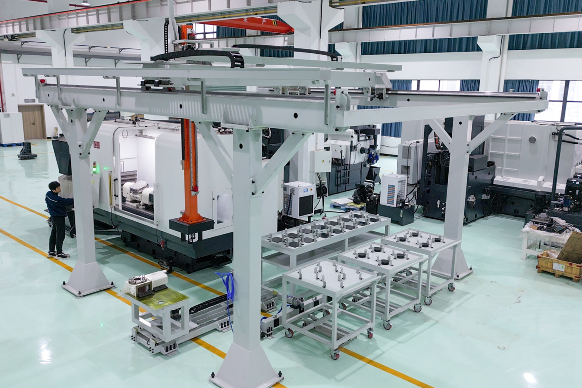Automated grinding production cell